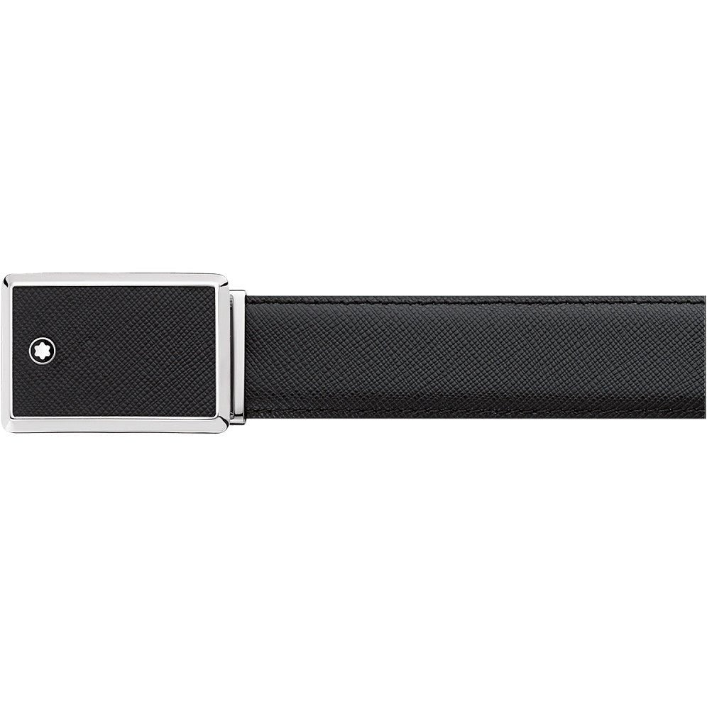Ceinture hommeMontblancCeinture affaires noire à couper selon la taille