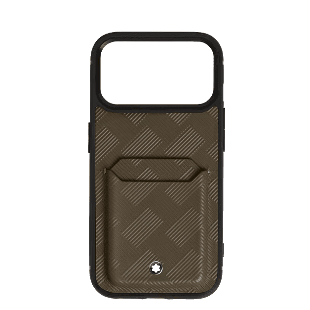 HandyhülleMontblancHartschalenhülle für iPhone 17 Pro mit 2cc aus Montblanc Extreme 3.0 Leder