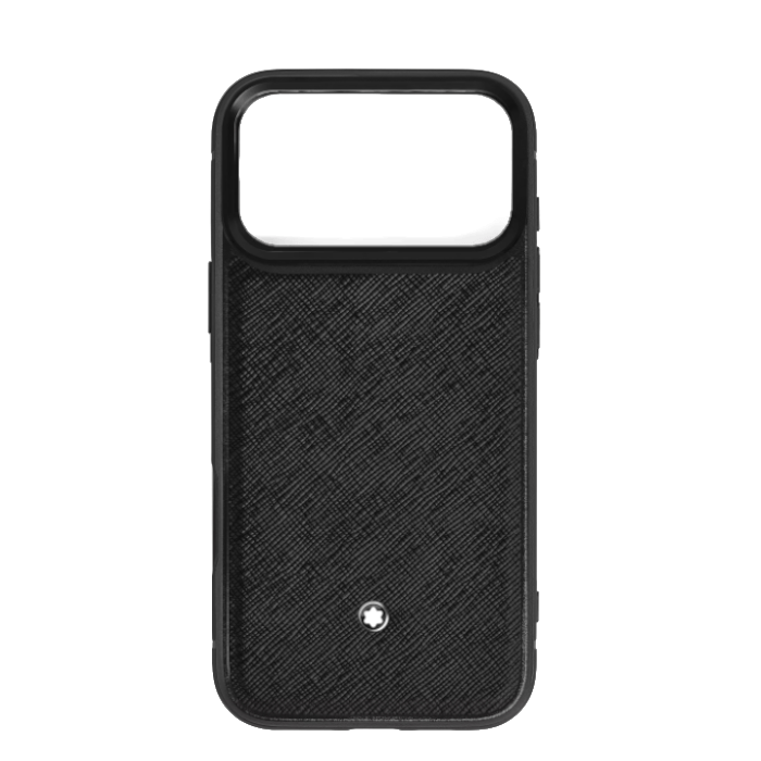 Étui pour téléphoneMontblancÉtui rigide pour iPhone 17 Pro Max en cuir Montblanc Sartorial