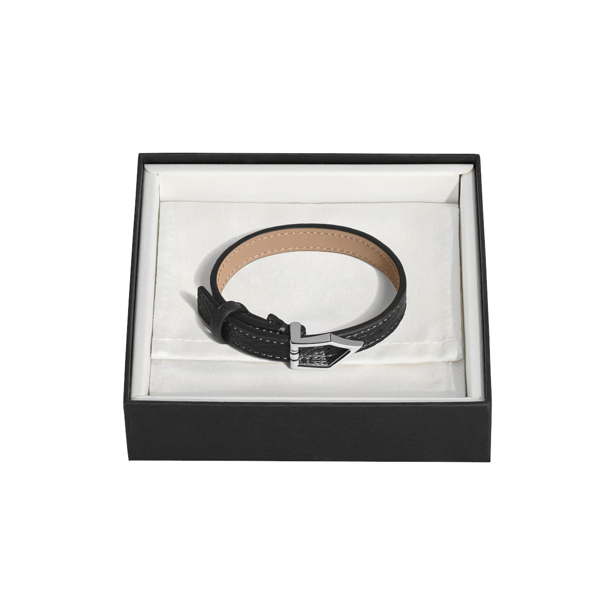 Bracelet Ajustable Horseshoe Montblanc grainé noir