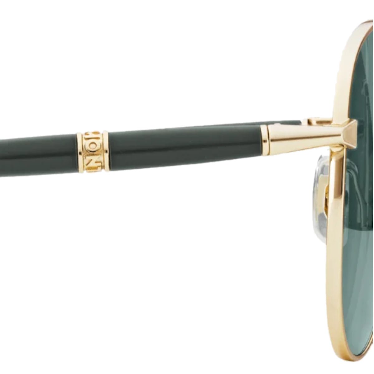 Lunettes de soleilMontblancLunettes de soleil à montre métallique Dorée