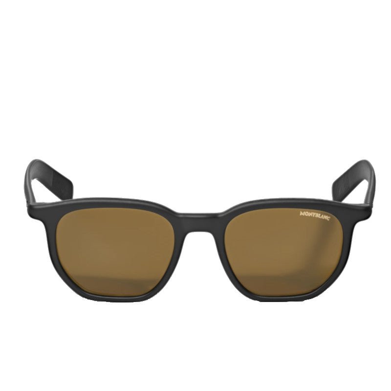 Lunettes de soleilMontblancLunettes de soleil carrées à monture en acétate noire