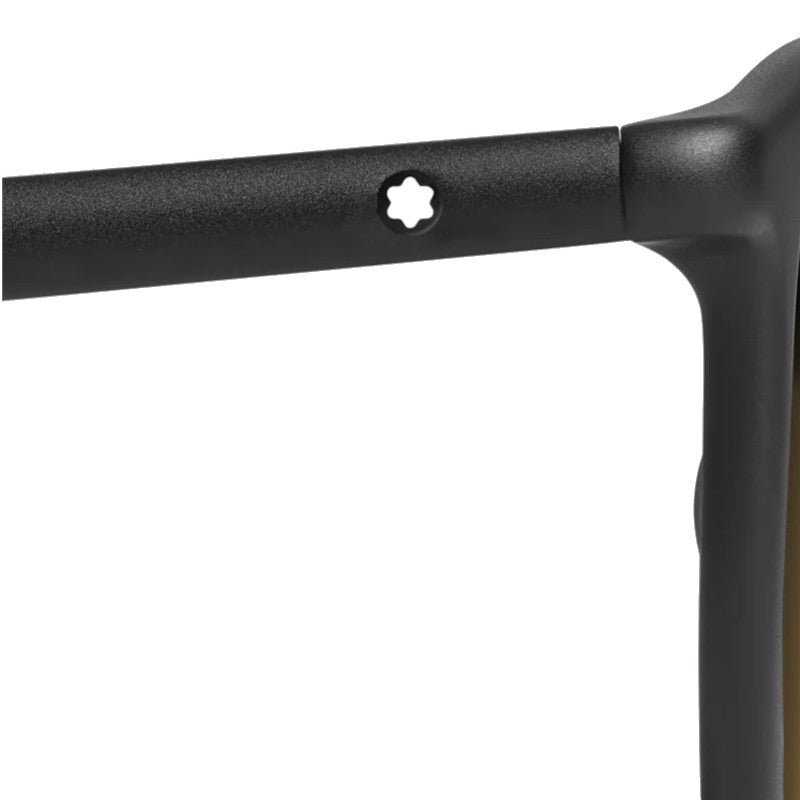 Lunettes de soleilMontblancLunettes de soleil carrées à monture en acétate noire