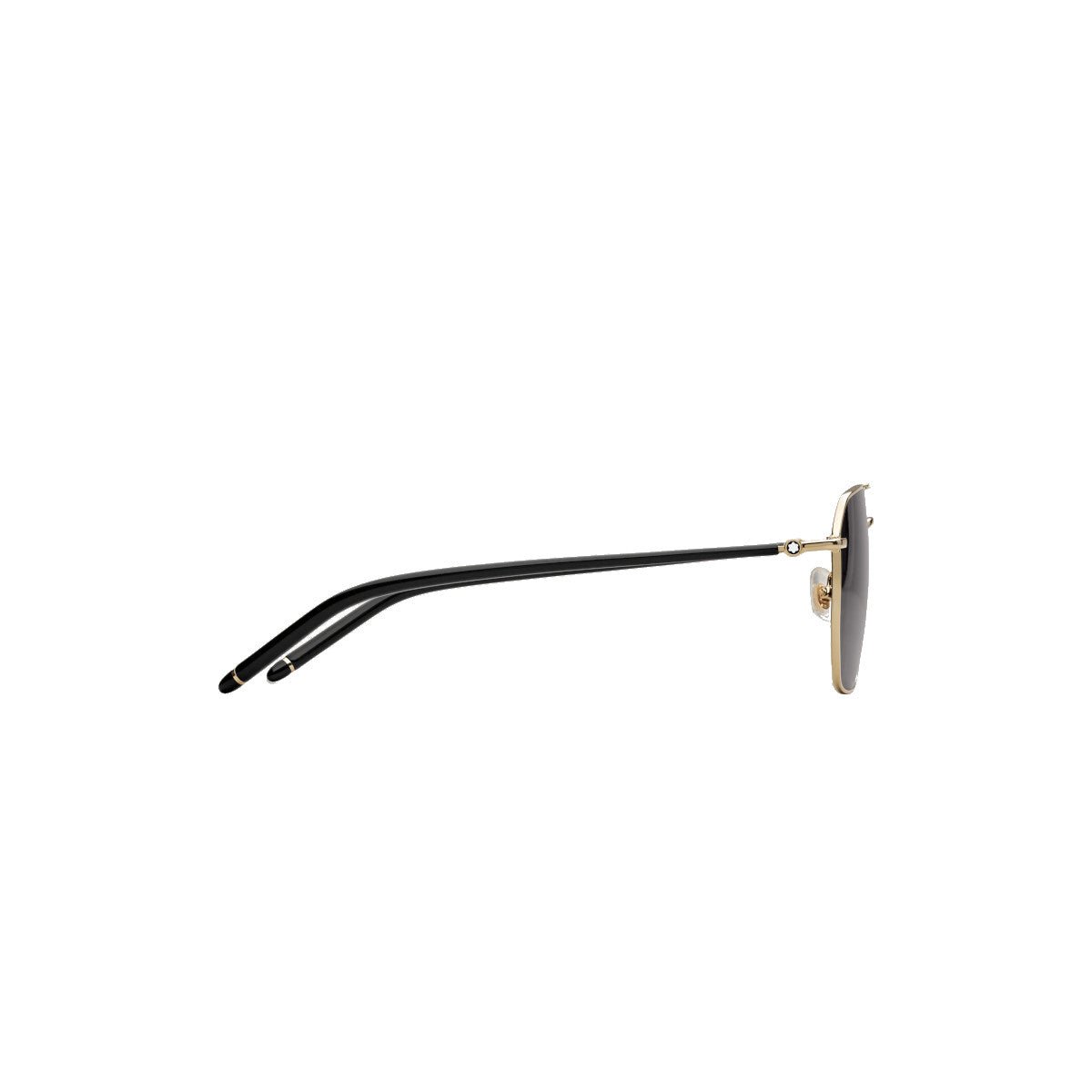 Lunettes de soleilMontblancLunettes de soleil carrées à monture métallique dorée