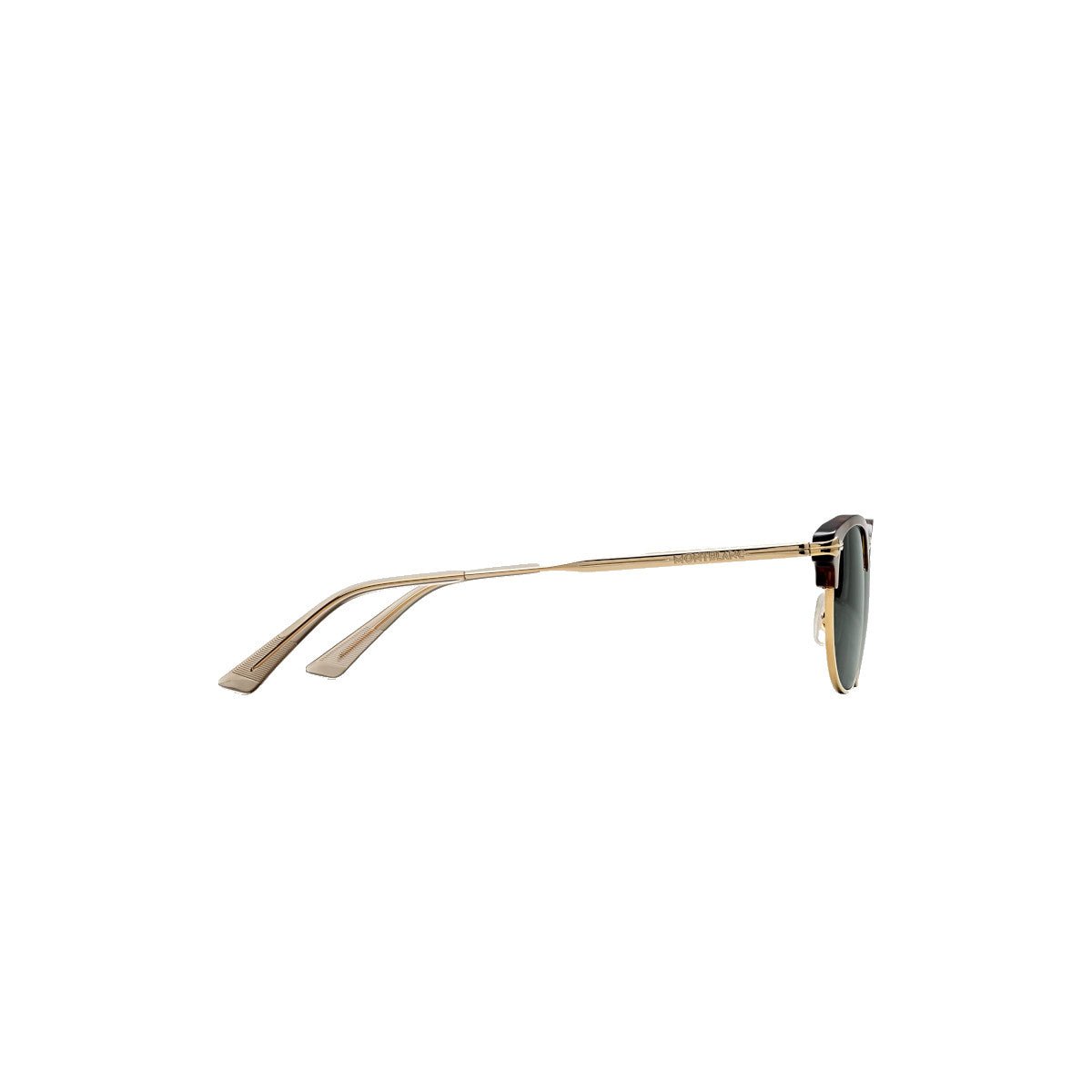 Lunettes de soleilMontblancLunettes de soleil rectangulaires à monture métallique dorée