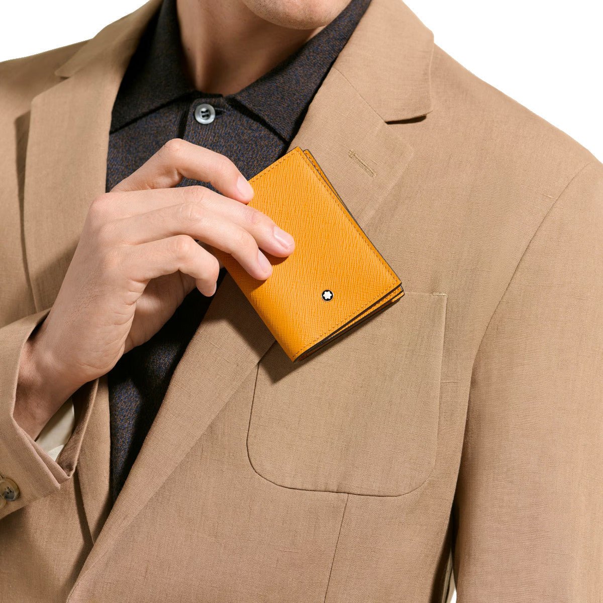 Porte-cartesMontblancPorte-cartes 4cc Montblanc Sartorial Safran
