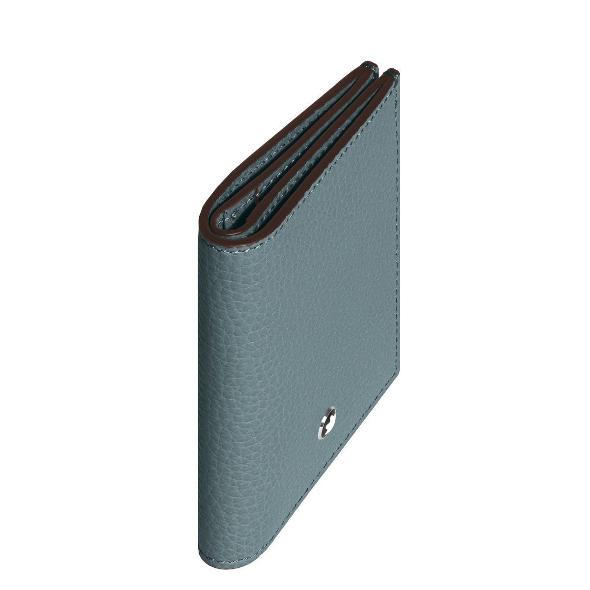 PortefeuilleMontblancMini Portefeuille 4cc Montblanc Grainé Bleu