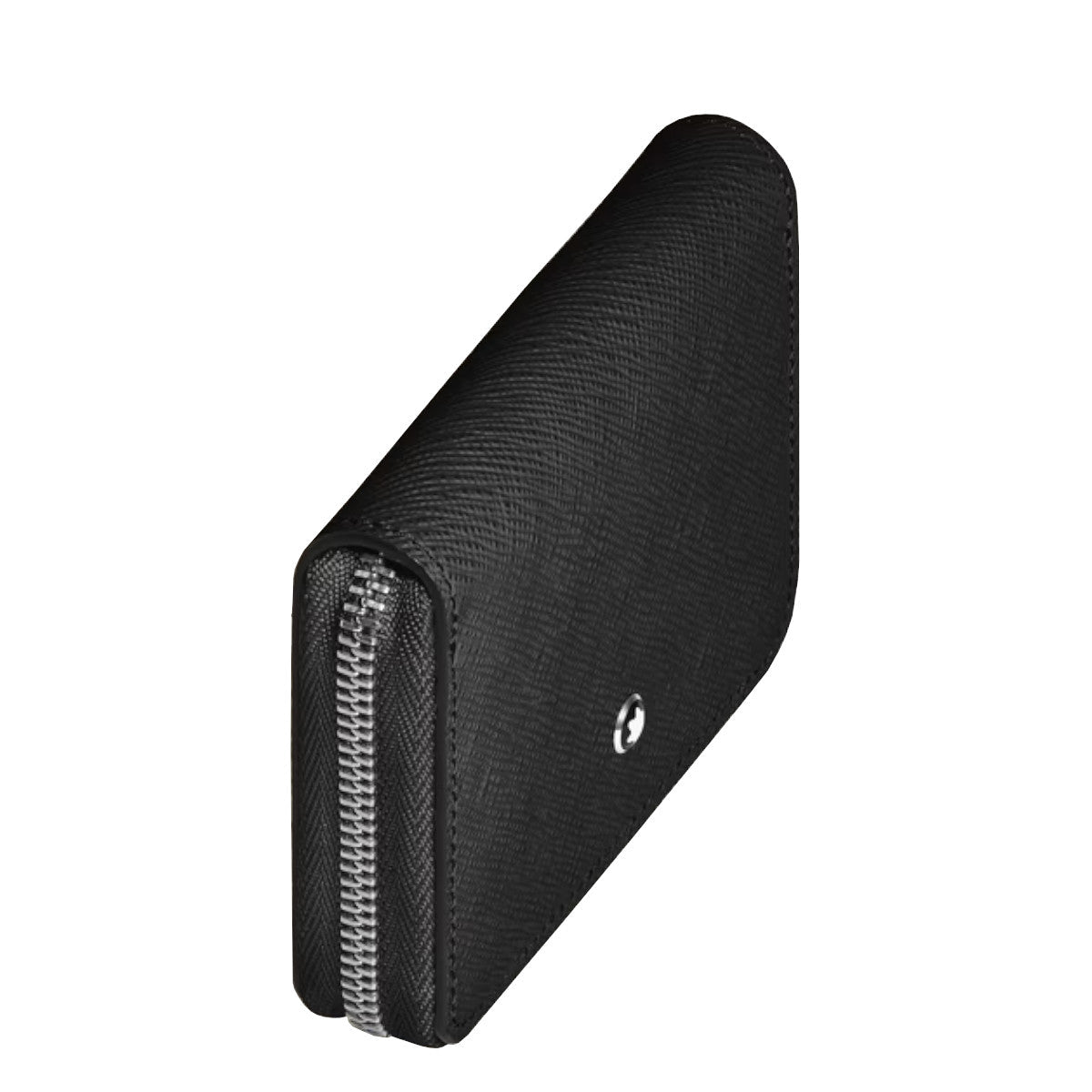 PortefeuilleMontblancMini Portefeuille Montblanc 2cc Zippé en Cuir Sartorial Noir