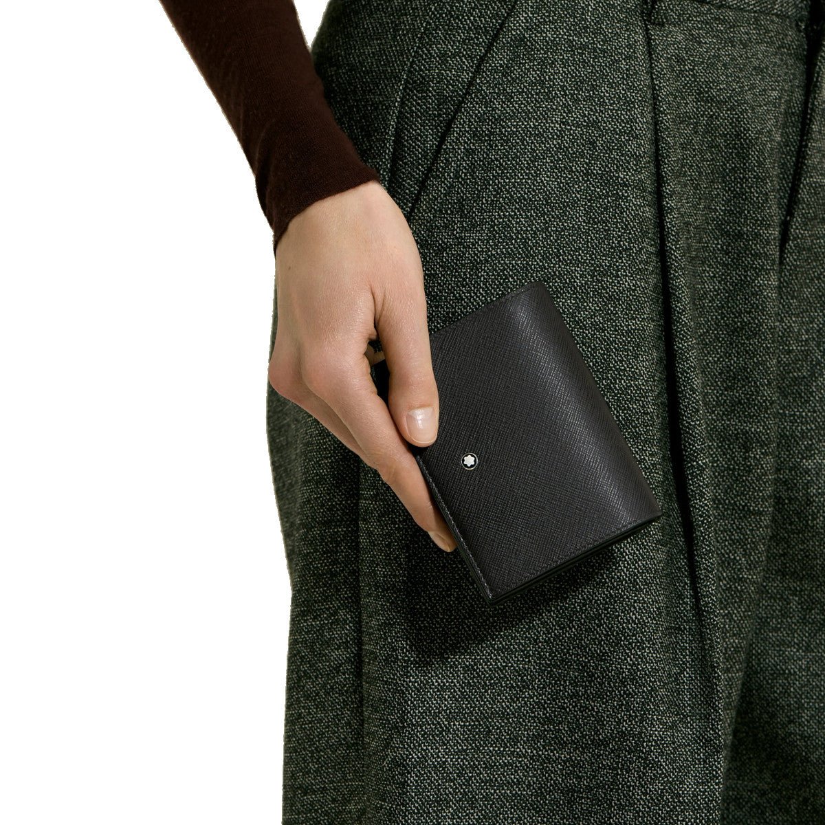 PortefeuilleMontblancPortefeuille Compact 6cc Zippé Montblanc Sartorial Noir
