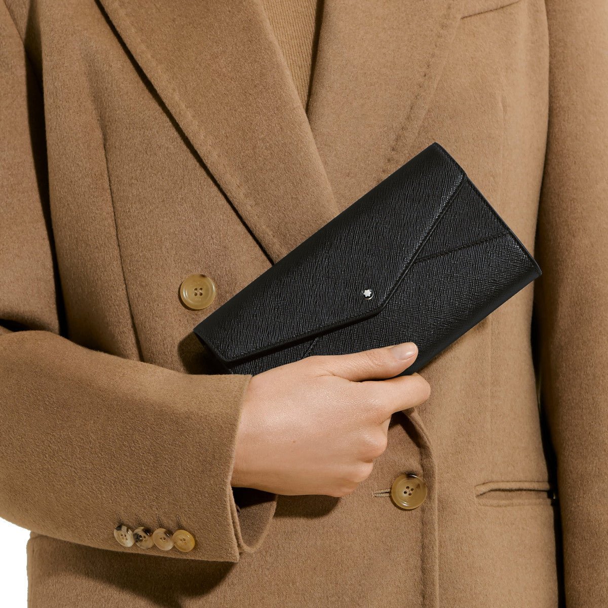 PortefeuilleMontblancPortefeuille Envelope Continental fin Montblanc Sartorial Noir