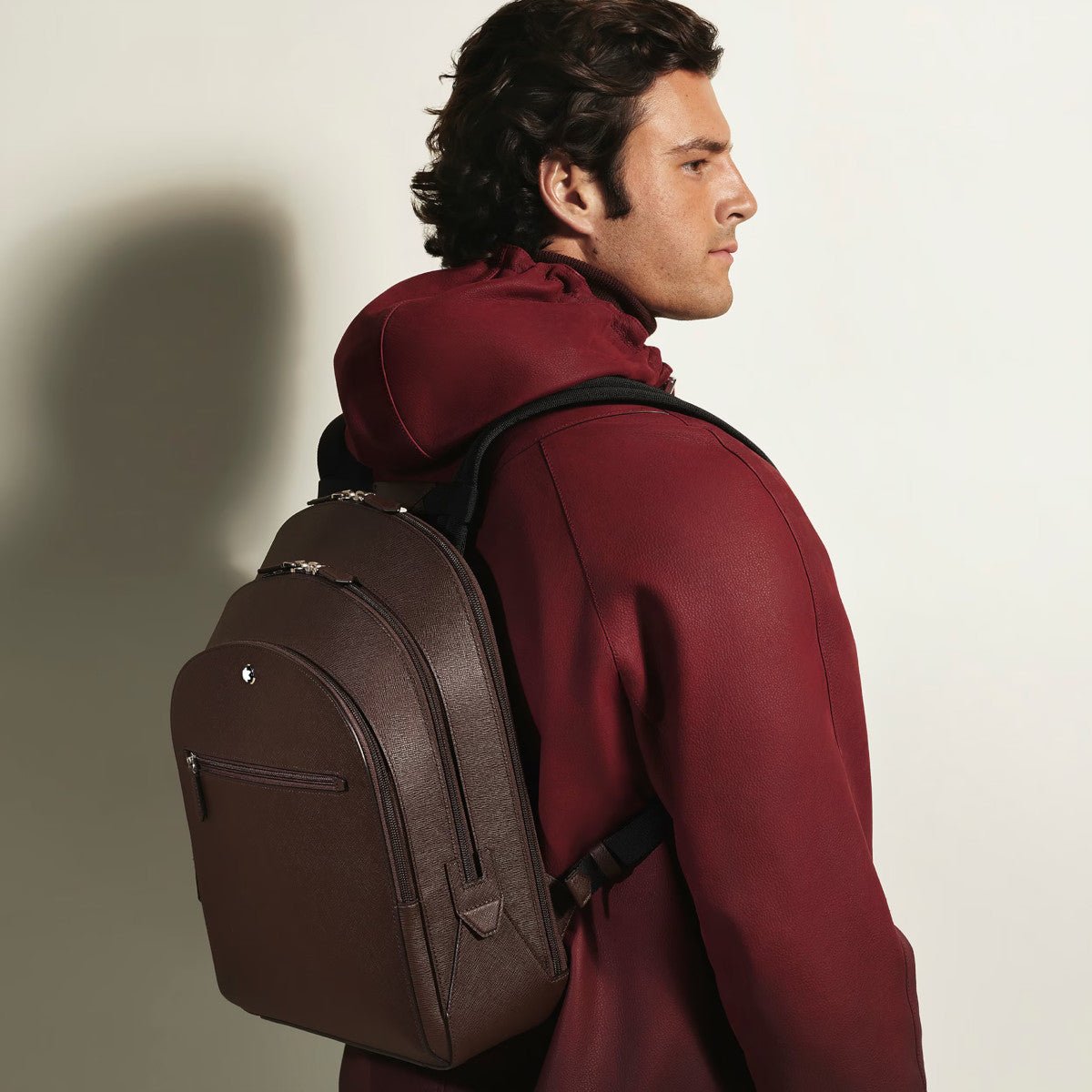 Sac à dosMontblancSac à dos moyen modèle 3 compartiments Montblanc Sartorial Ébène