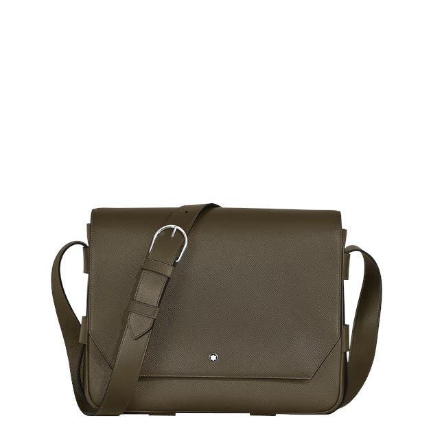 Sacoche à bandoulièreMontblancSac Messenger Montblanc en cuir Sartorial Kaki