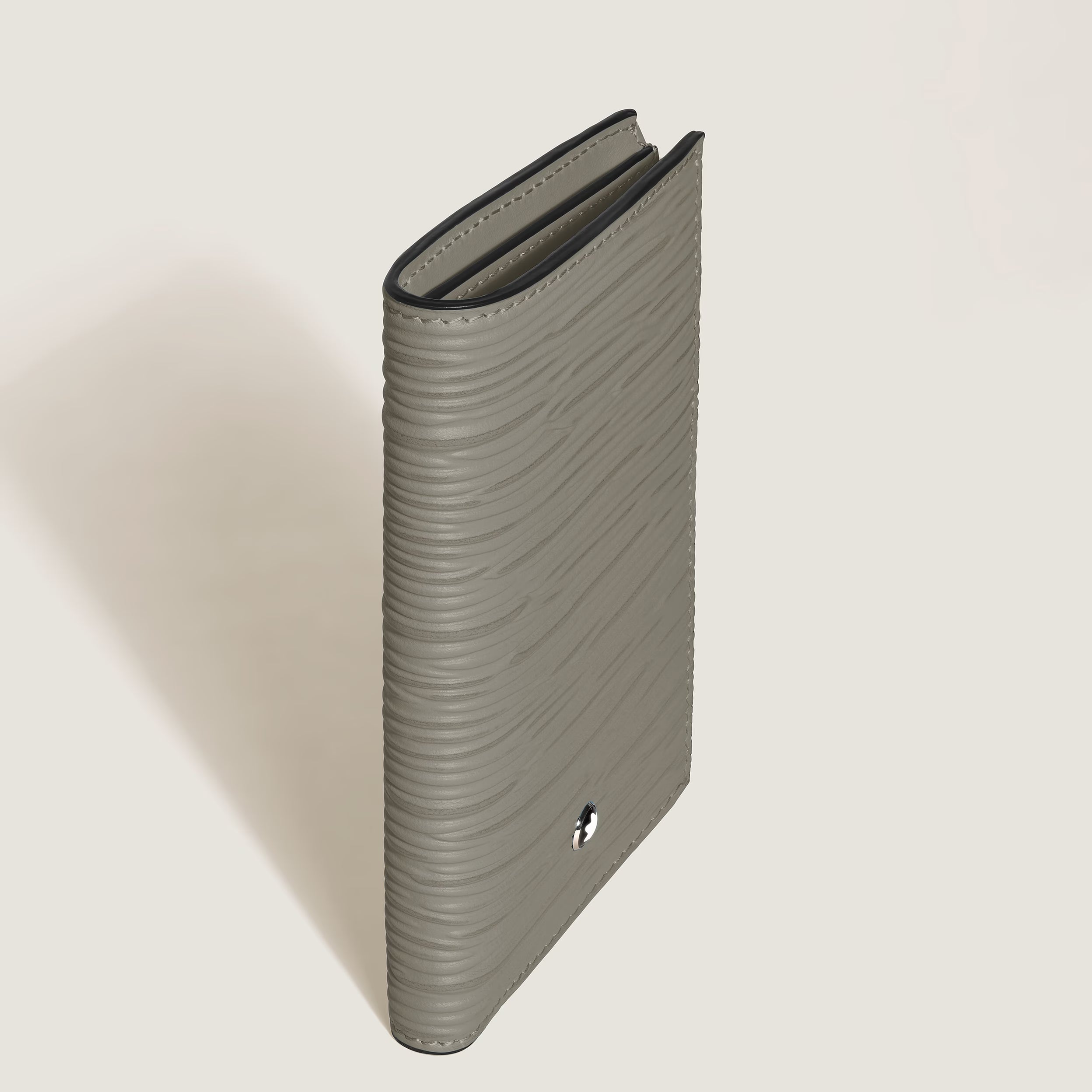 Mini Portefeuille Vertical 6cc en Cuir Corteccia