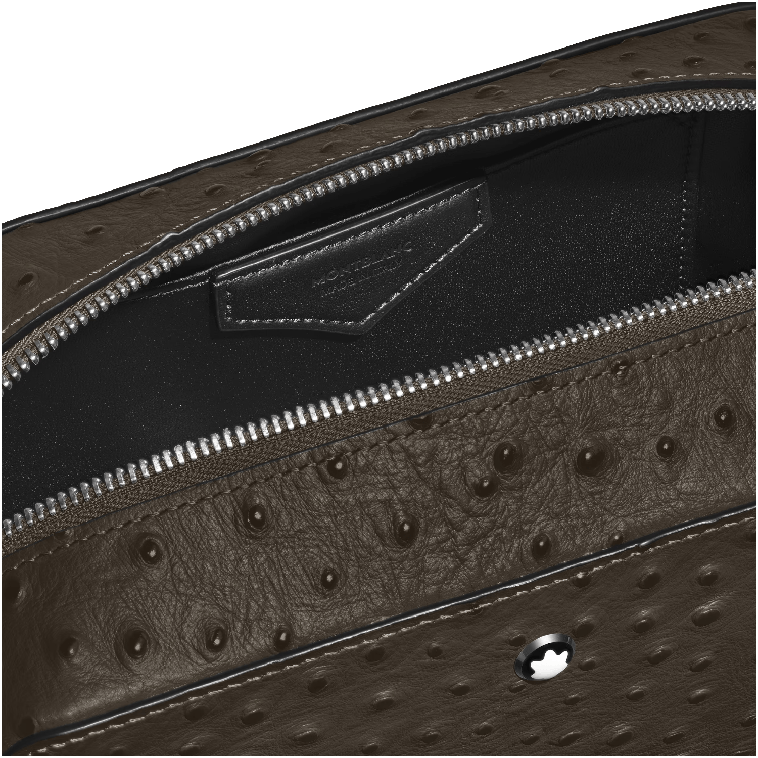 Trousse de toiletteMontblancTrousse de toilette Montblanc en cuir embossé Autruche