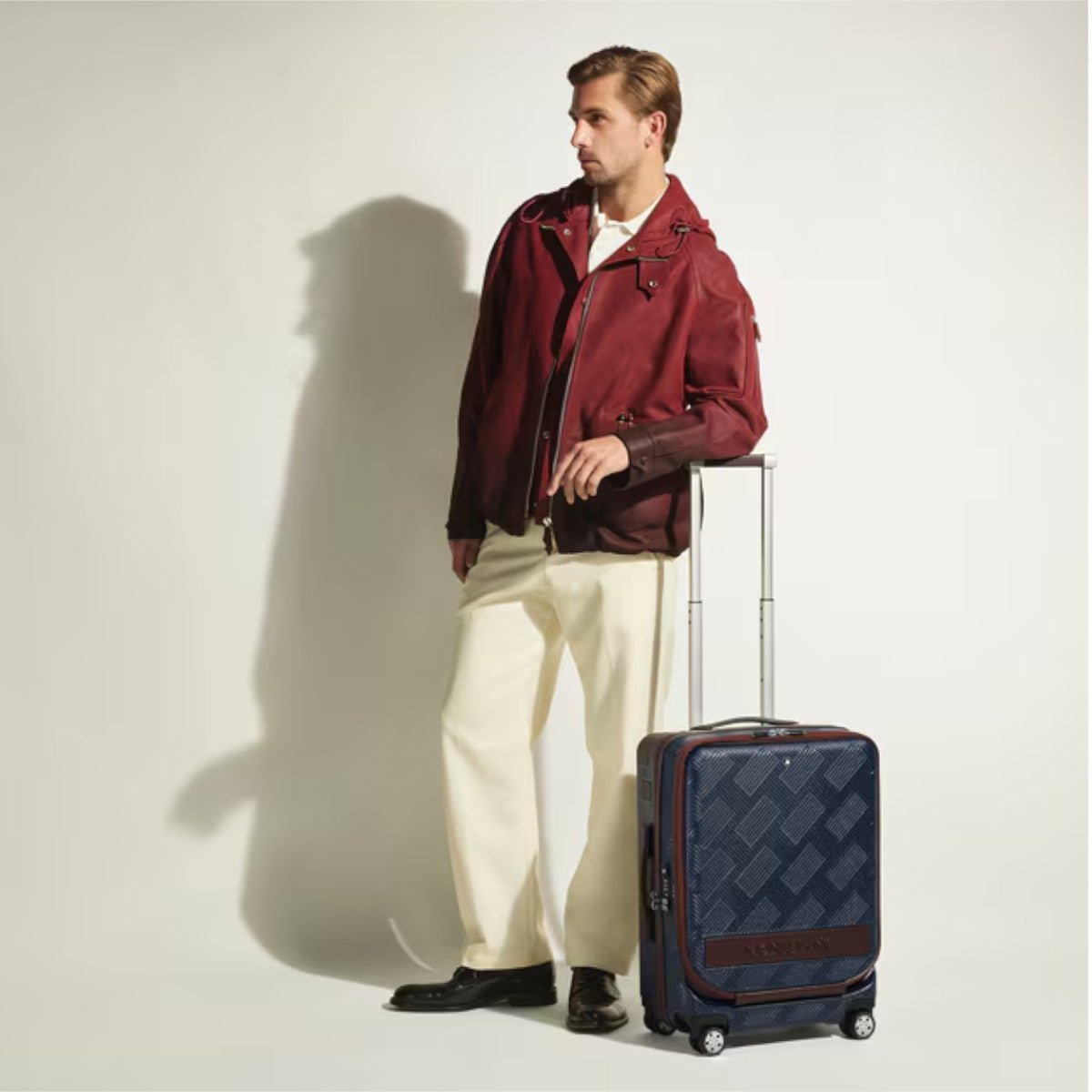Valise trolleyMontblancValise Cabine Montblanc MY4810 avec Poche Avant, Bleu marine