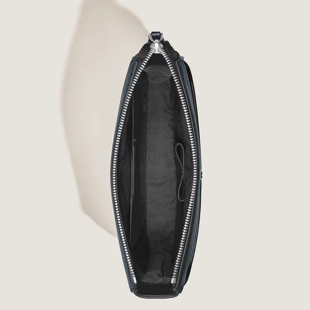 Sacola Mensageiro Vertical em Couro Sartorial 