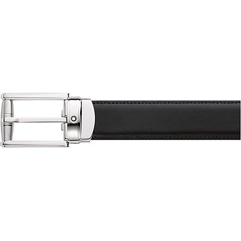 Ceinture affaires réversible noire-marron à couper selon la taille - Boutique-Officielle-Montblanc-Cannes