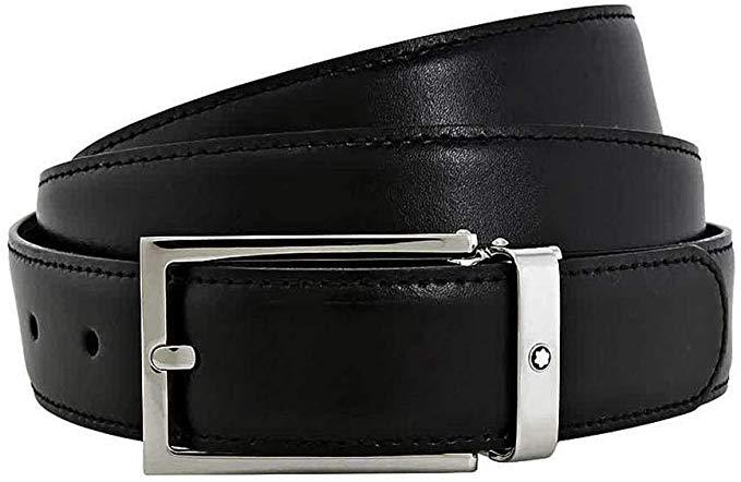 Ceinture affaires réversible noire/marron à couper selon la taille - Boutique-Officielle-Montblanc-Cannes