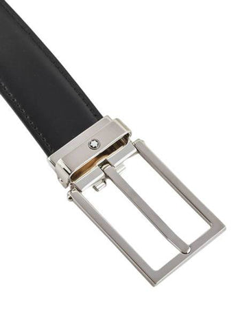 Ceinture affaires réversible noire/marron à couper selon la taille - Boutique-Officielle-Montblanc-Cannes