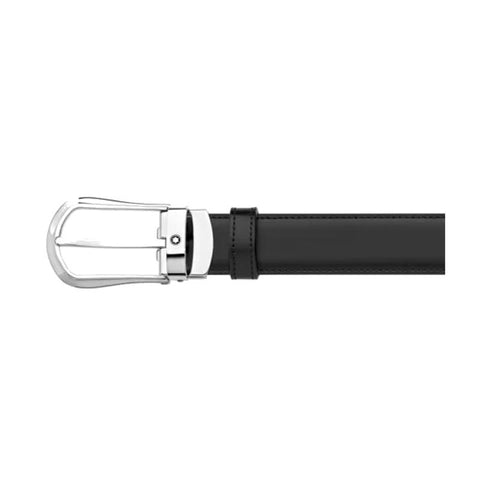 Ceinture affaires réversible noire/marron à couper selon la taille