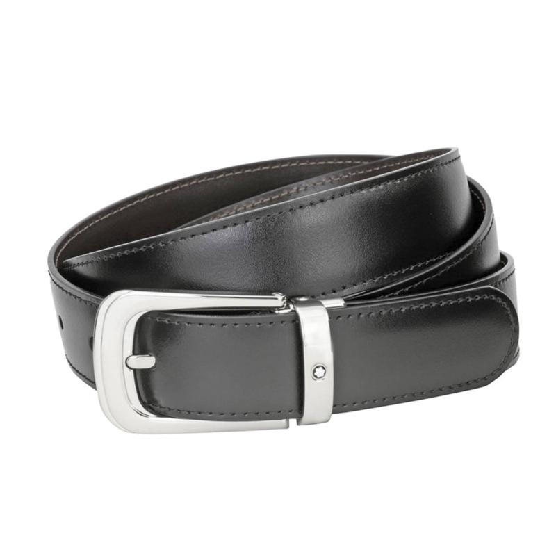 Ceinture décontractée Montblanc réversible coupée à la taille
