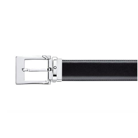 Ceinture réversible de 30 mm en cuir noir/marron