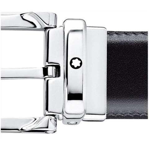 Ceinture réversible de 30 mm en cuir noir/marron