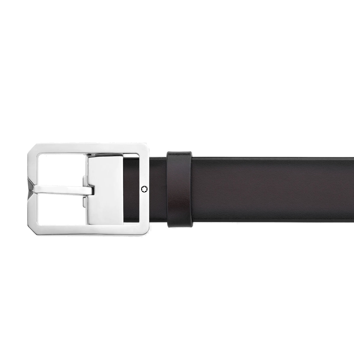 Ceinture réversible de 35mm en cuir marron/gris