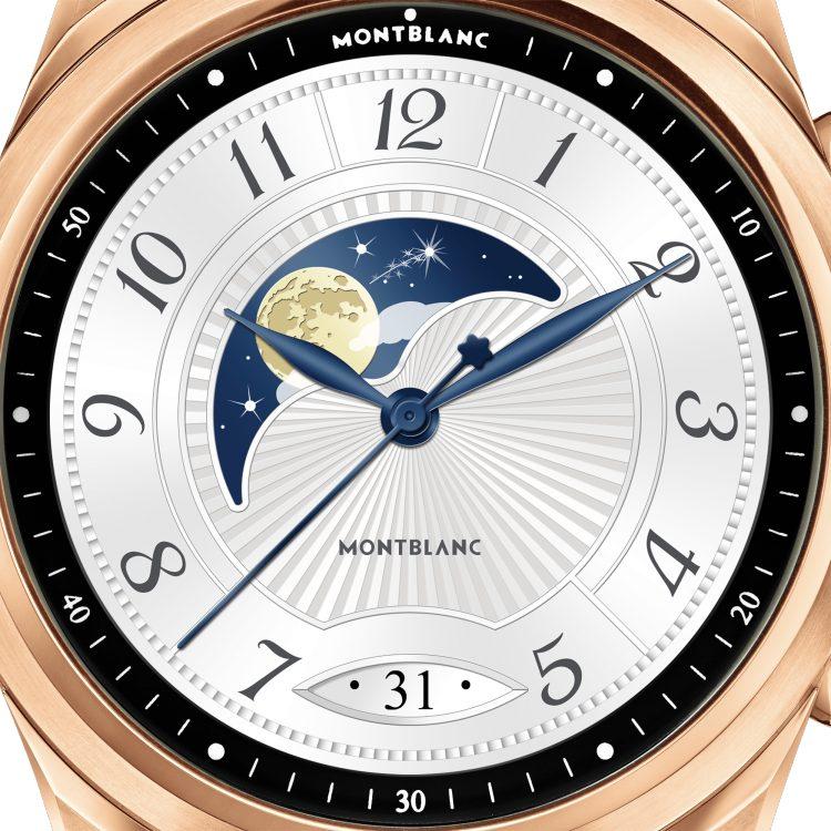 Montre Montblanc Summit 2+ acier doré et cuir
