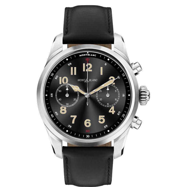 Montre Montblanc Summit 2+ acier inoxydable et cuir