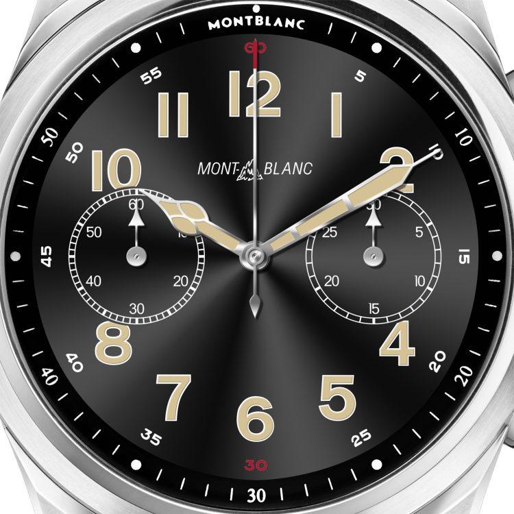 Montre Montblanc Summit 2+ acier inoxydable et cuir