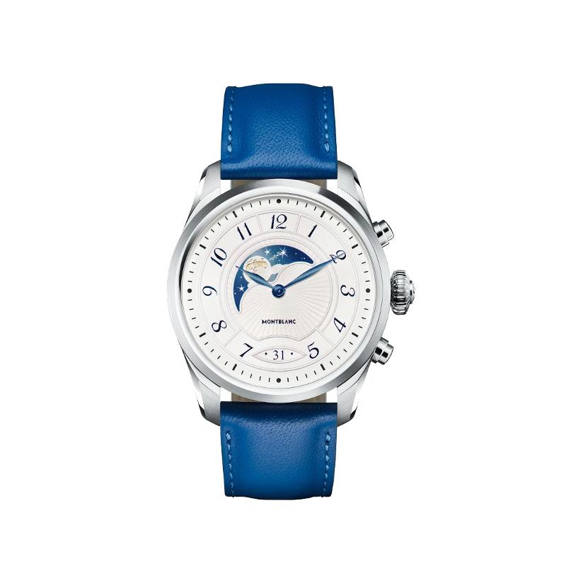 Montre Montblanc Summit 2 acier Argenté et cuir