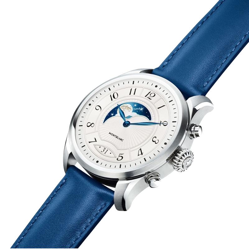 Montre Montblanc Summit 2 acier Argenté et cuir