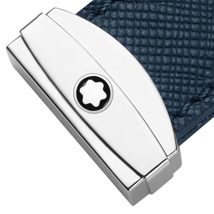 Porte-clés avec système à pivot Montblanc Sartorial Bleu - Boutique-Officielle-Montblanc-Cannes