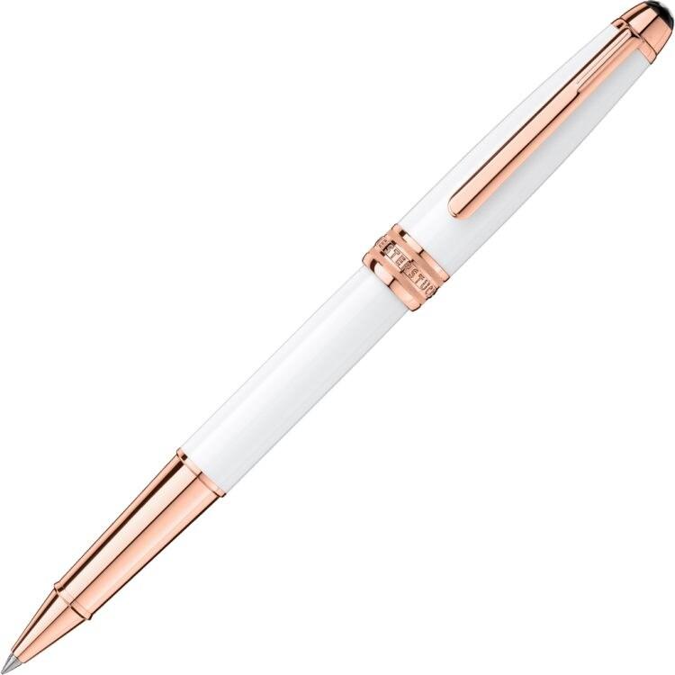 Rollerball Meisterstück White Solitaire Or Rouge Classique - Boutique-Officielle-Montblanc-Cannes