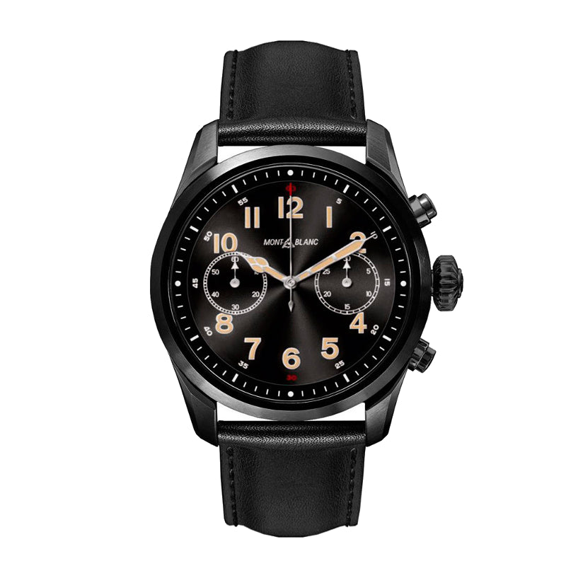 Montre Montblanc Summit 2+ acier inoxydable et cuir