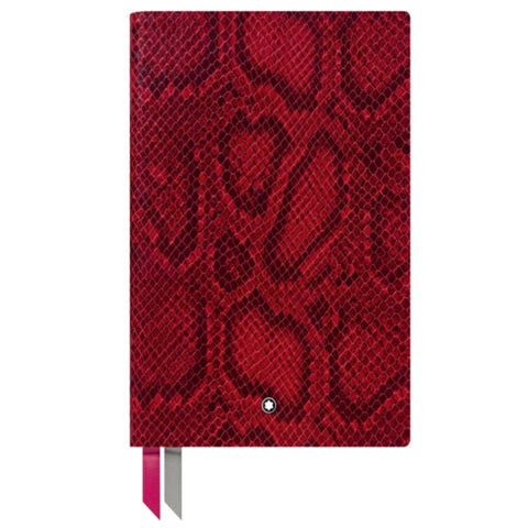 Carnet #146 impression python, rouge cayenne