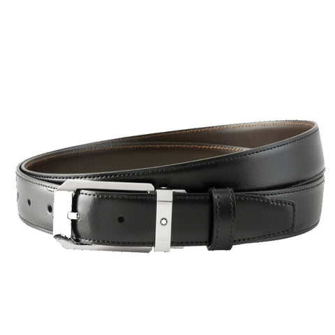 Ceinture Réversible à Boucle Fer à Cheval de 35 mm En Cuir