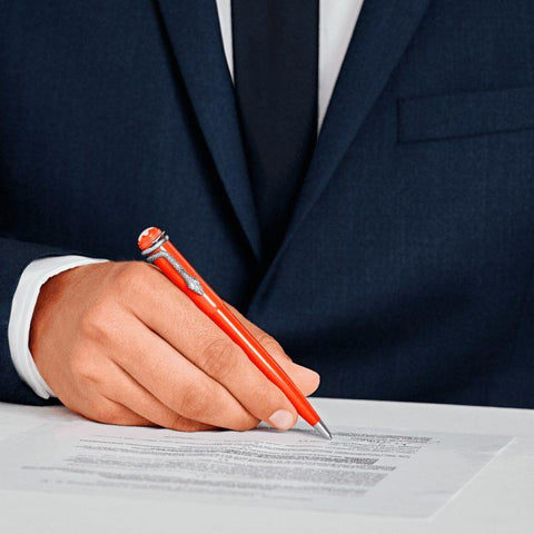 Stylo bille Montblanc Heritage Collection Rouge et Noir Special Edition Corail - Boutique-Officielle-Montblanc-Cannes