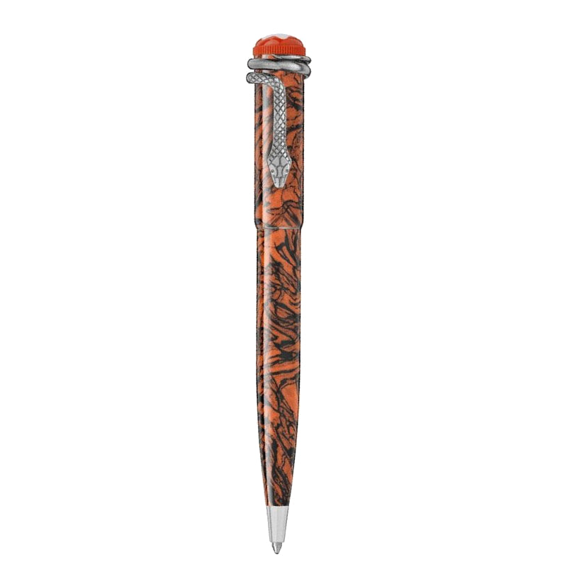 Stylo bille Montblanc Heritage Rouge et Noir Serpent Marble Special Edition