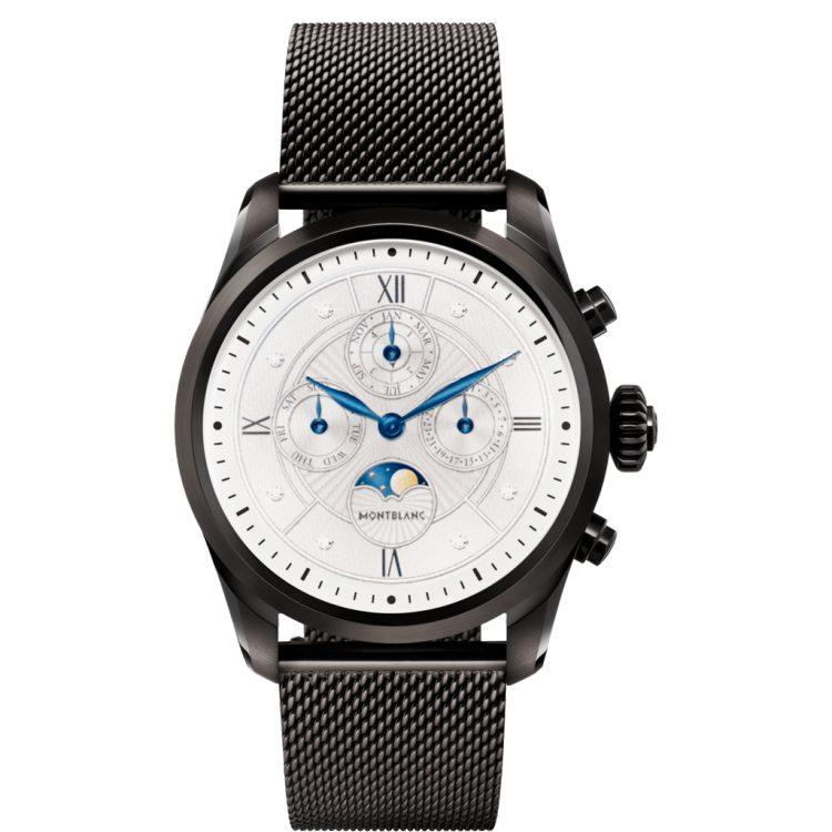 Summit 2 acier noir et maille milanaise - Boutique-Officielle-Montblanc-Cannes