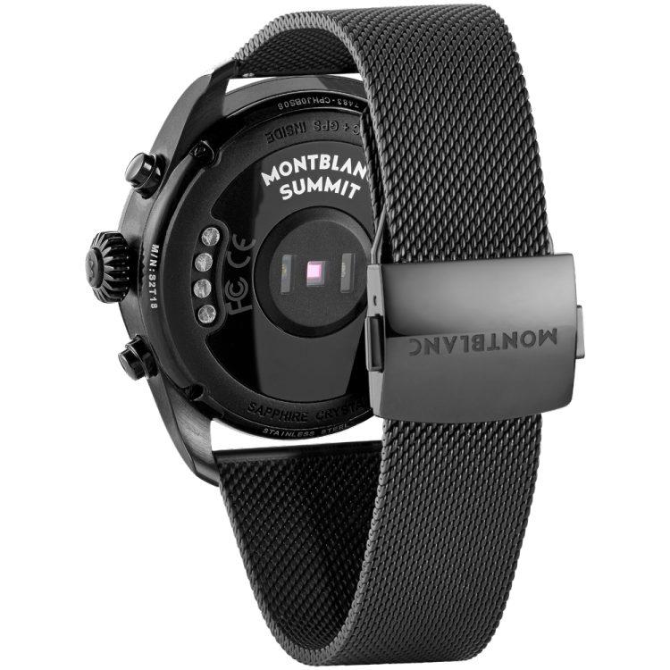 Summit 2 acier noir et maille milanaise - Boutique-Officielle-Montblanc-Cannes